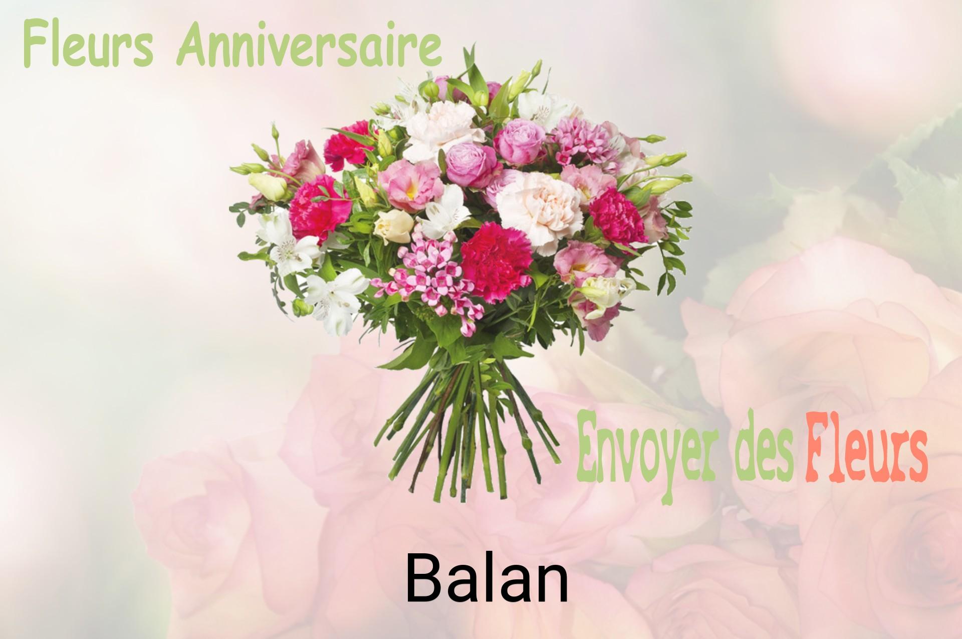 Bouquet de fleurs d’anniversaire livré à Balan